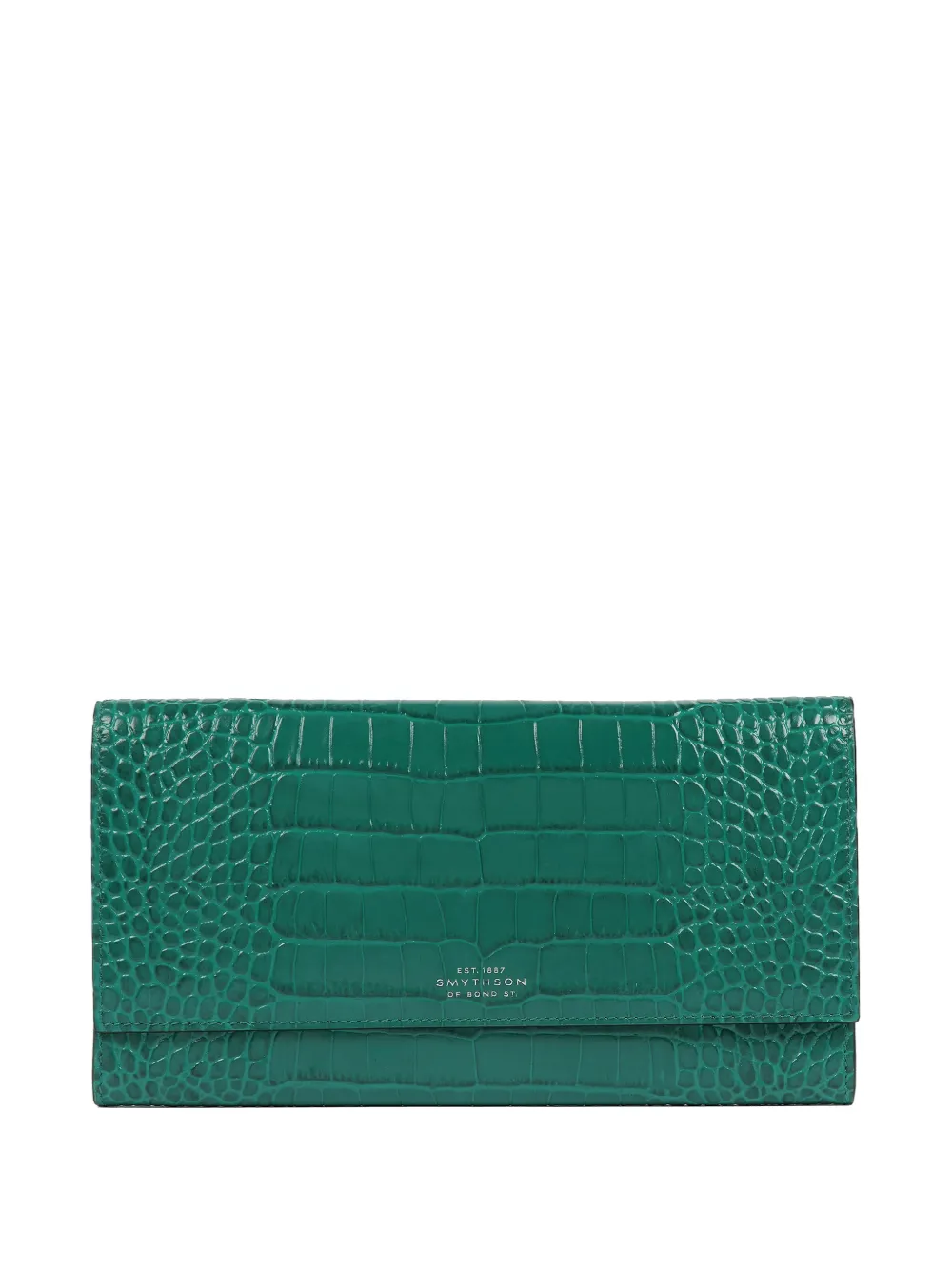 Smythson Portafoglio da viaggio Marshall Mara - Verde