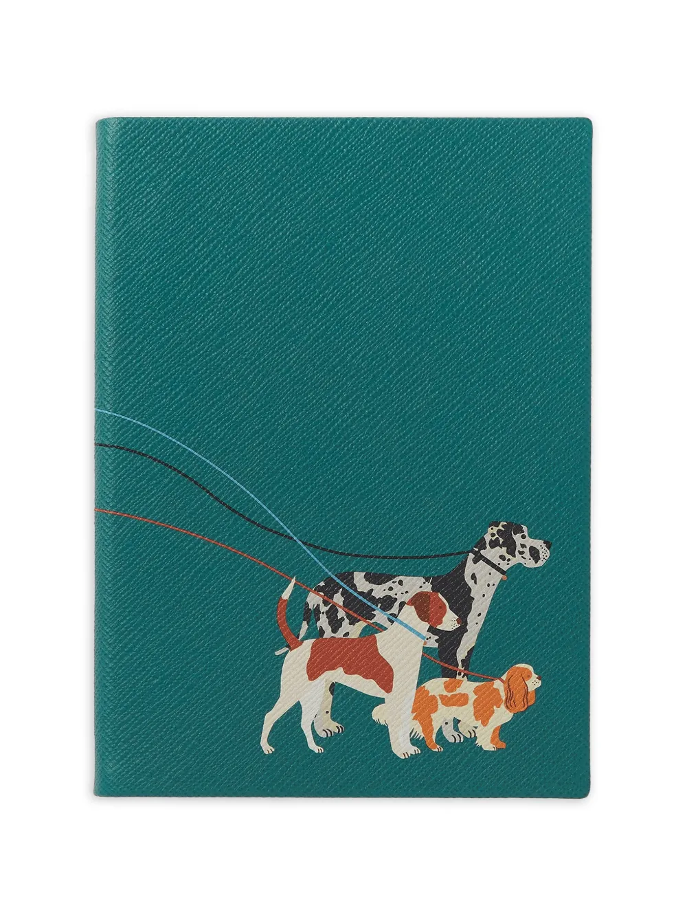 Smythson Quaderno Soho Dogs - Verde