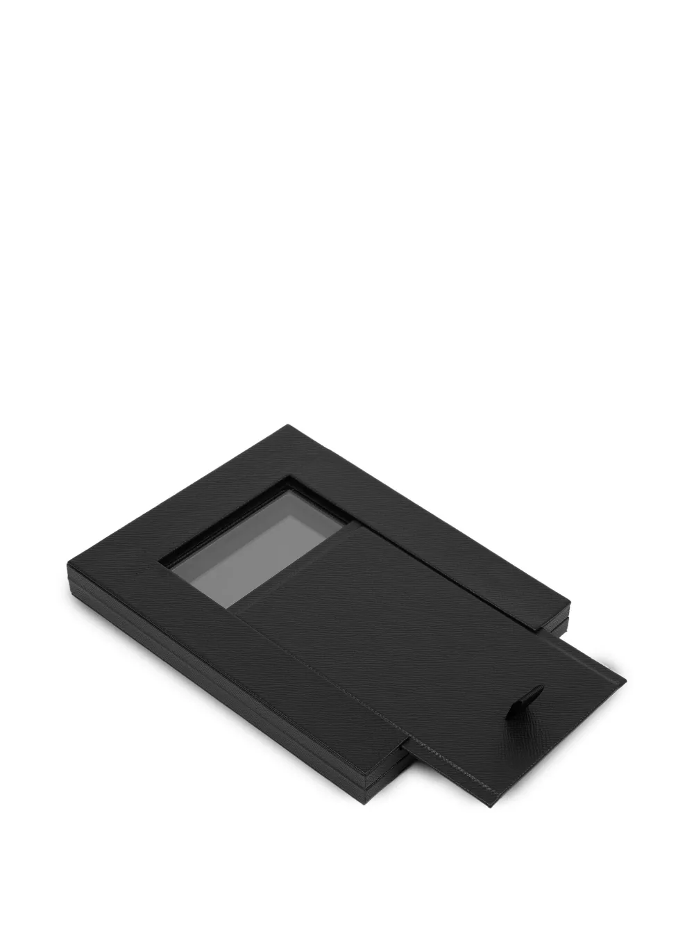  Smythson Double Photo Frame - Black 