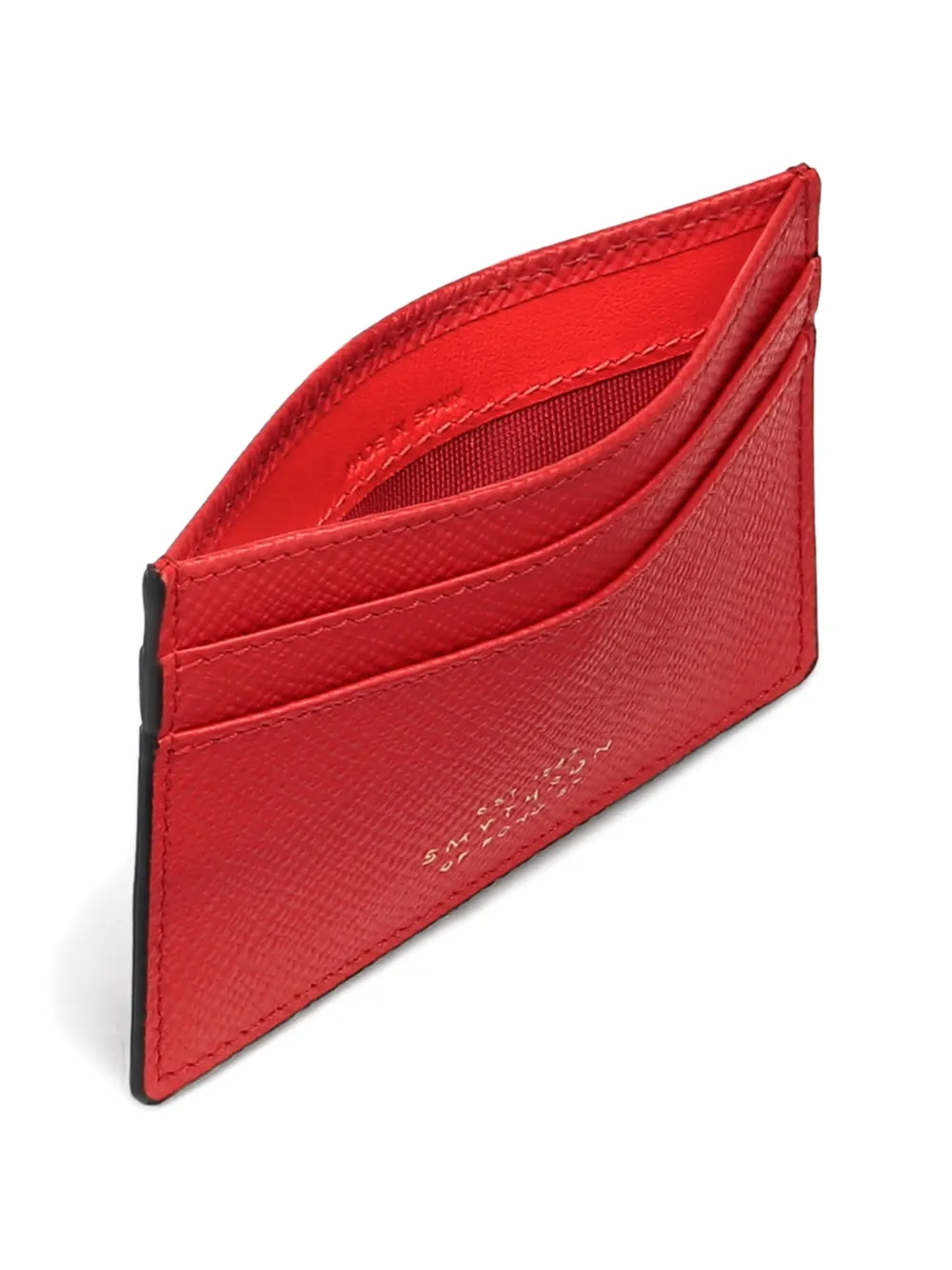  Smythson Panama Card Holder - Red 
