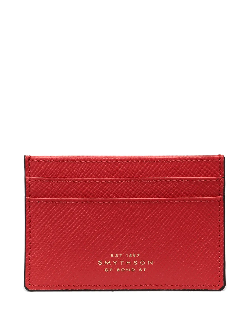 Smythson Portacarte Panama - Rosso
