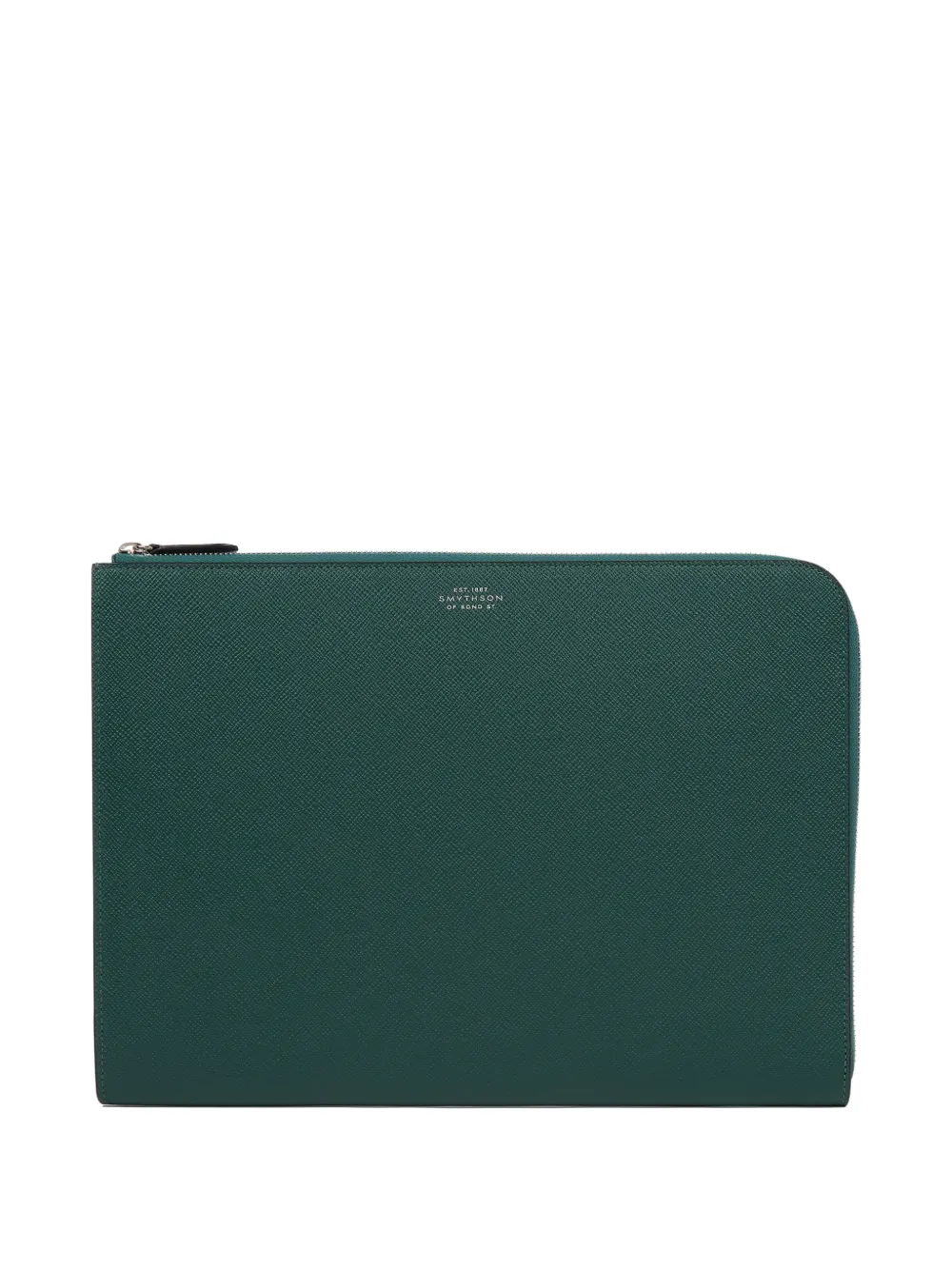Smythson Borsa porta pc Panama piccola - Verde