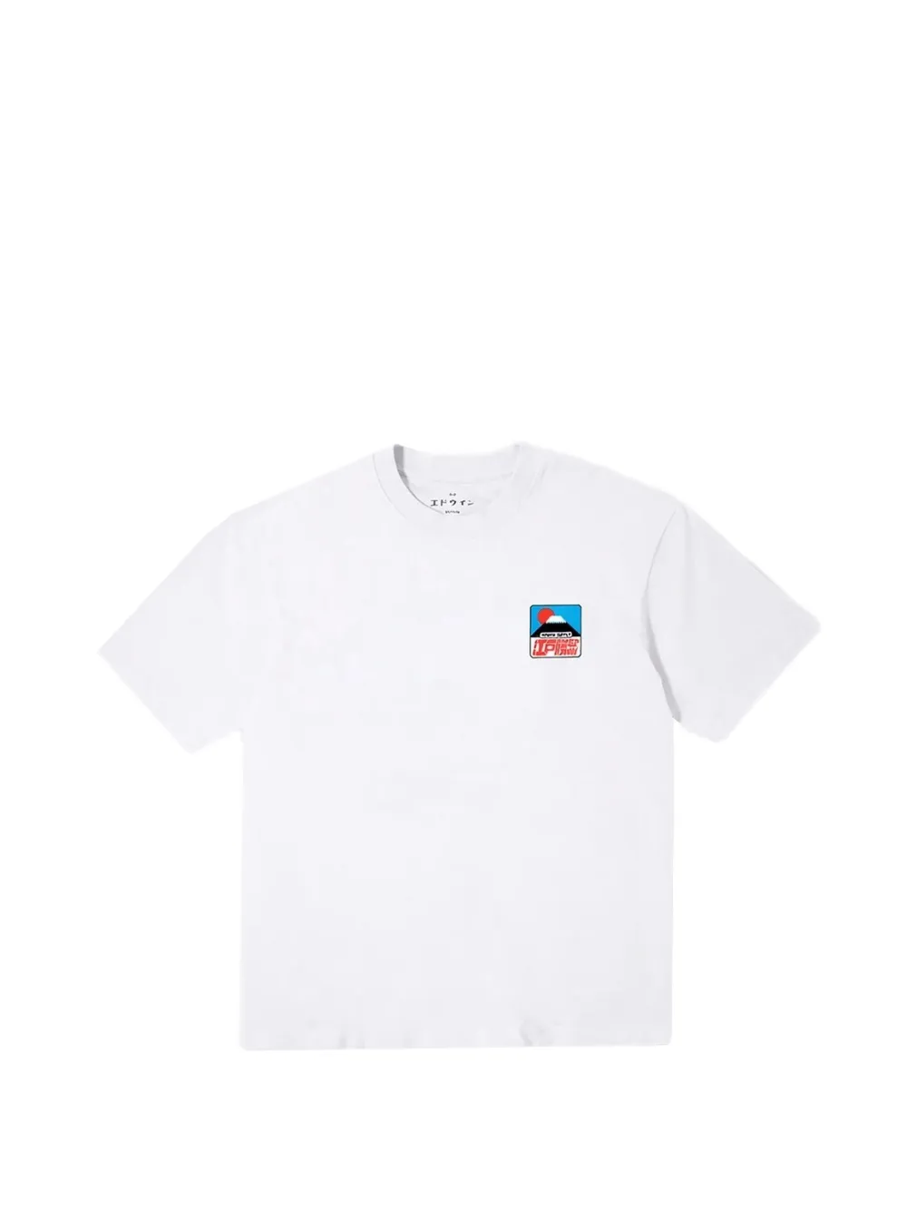 Edwin Sunset On Fuji San logo-print T-shirt - Bianco