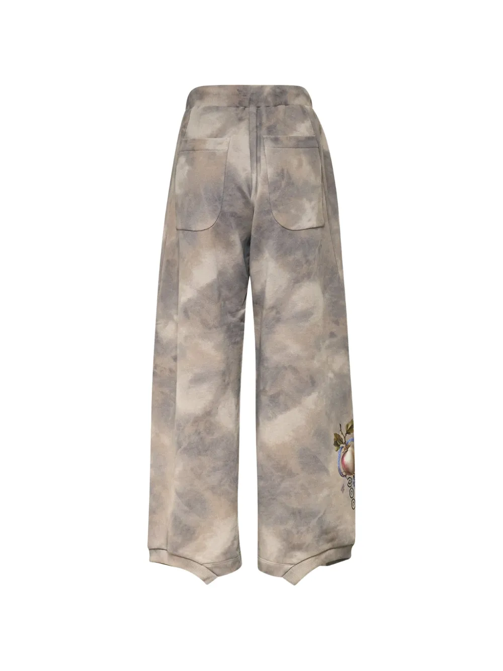 Ordinary Couture Code 毛刺印花长裤 | 阔腿裤