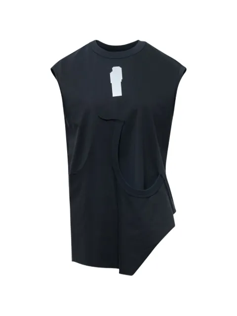 Ordinary Couture Code asymmetric sleeveless top