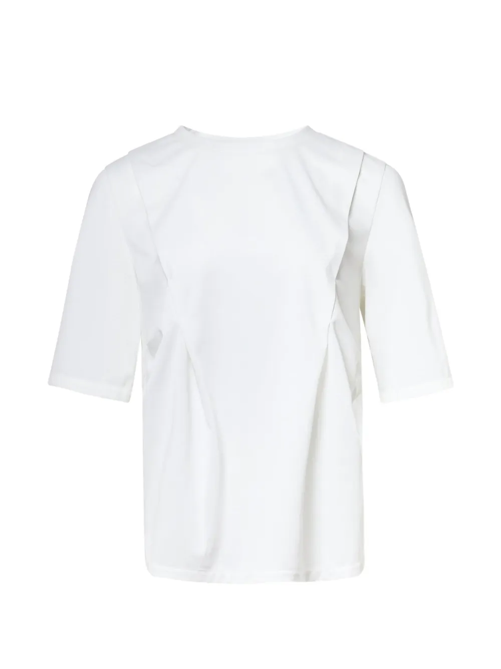 KUMANN YHJ asymmetrical side panel detail T-shirt - Weiß