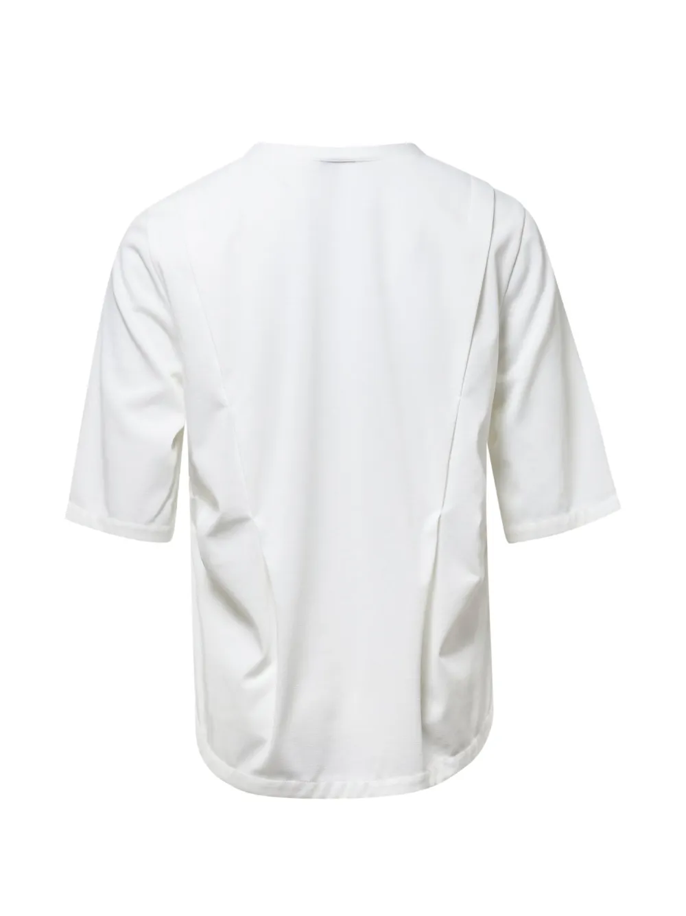  Kumann Yhj Asymmetrical Side Panel Detail T-shirt - White 