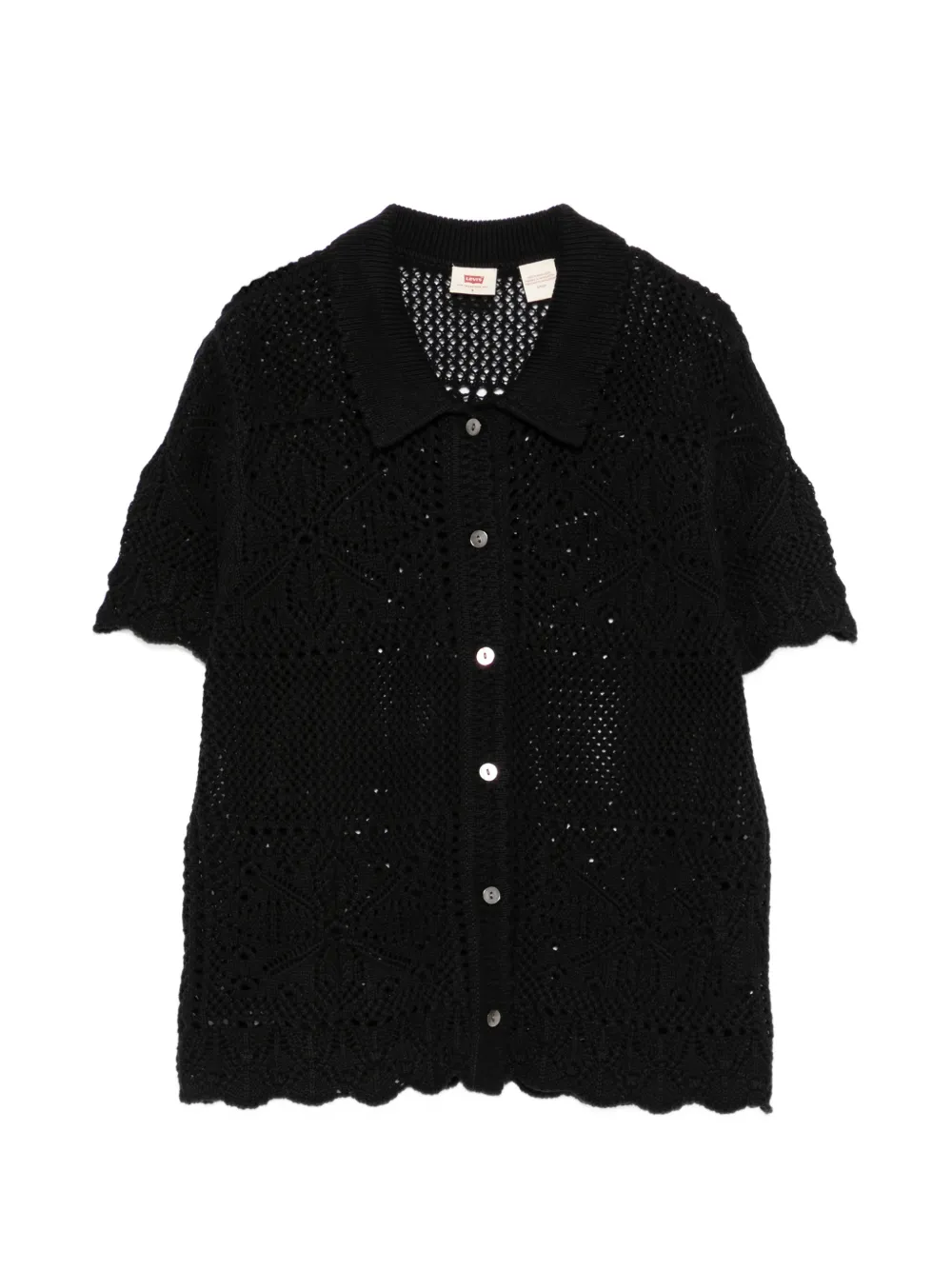 Levi's crochet button-down shirt - Nero