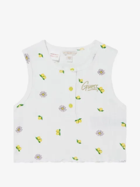guess kids floral print top