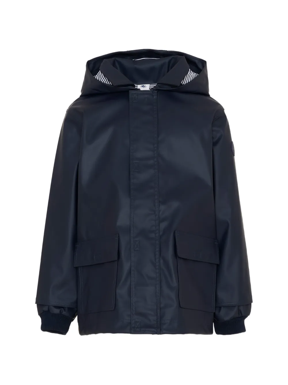Petit Bateau Iconic hooded pocket jacket - Blu