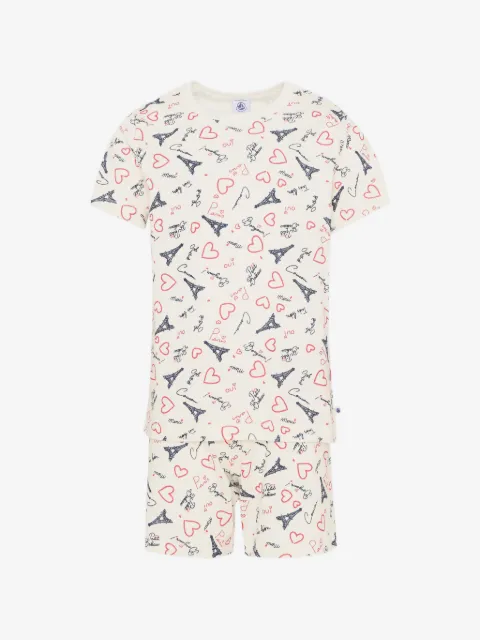 Petit Bateau Macacão com estampa de coração