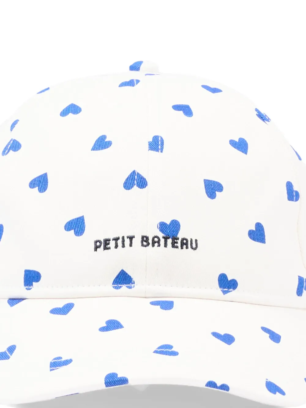 Petit Bateau Honkbalpet met hartprint Wit