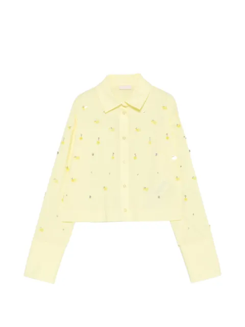 LIU JO embellished cropped shirt