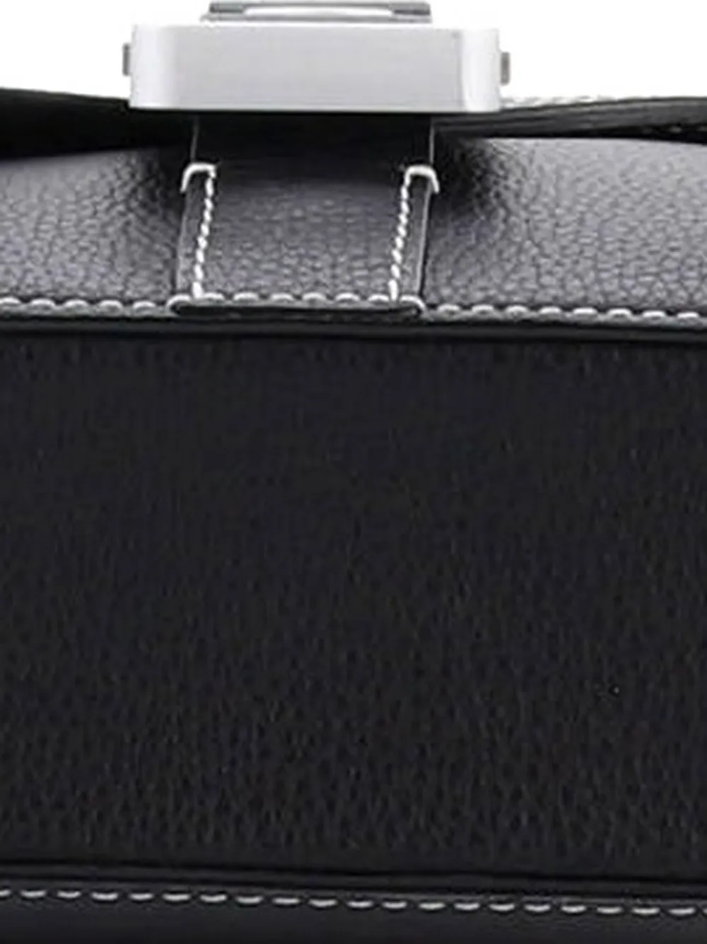 Saddle Buckle Flap Messenger Bag Leather Mini Crossbody Bag