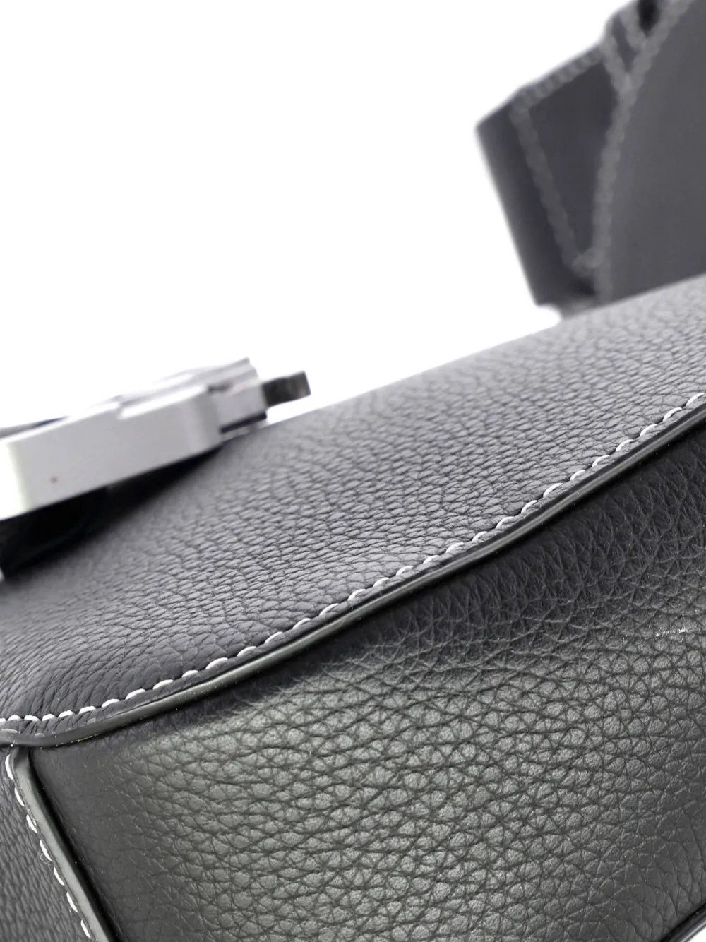 Saddle Buckle Flap Messenger Bag Leather Mini Crossbody Bag