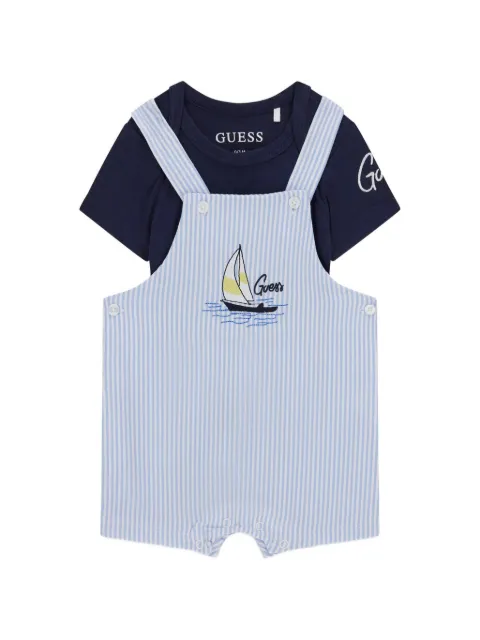 guess kids striped-pattern babygrow set