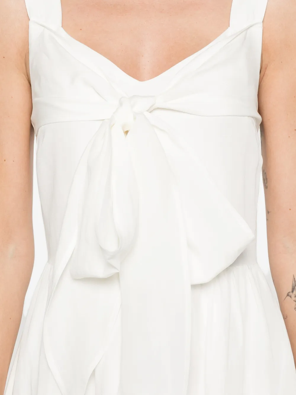 LIU JO Maxi-jurk van linnenblend Wit