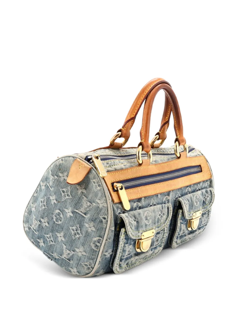 Louis Vuitton Pre-Owned Neo Speedy Bag Denim handbag - Blu