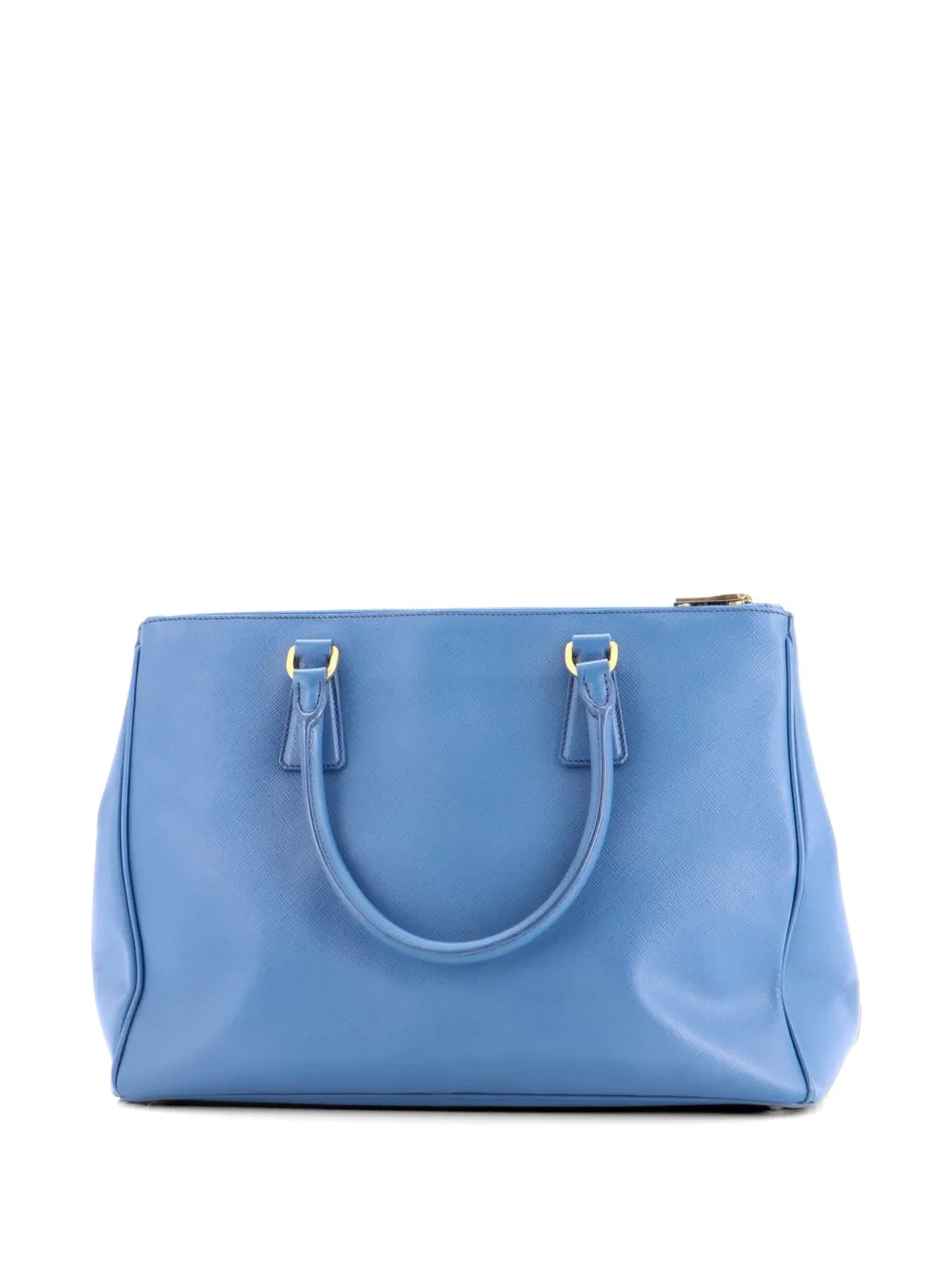 Double Zip Lux Saffiano Leather Medium Tote Bag