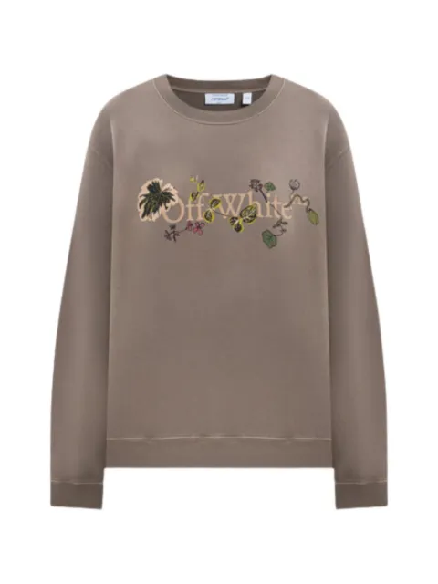 Off-White floral-print logo sweatshirt