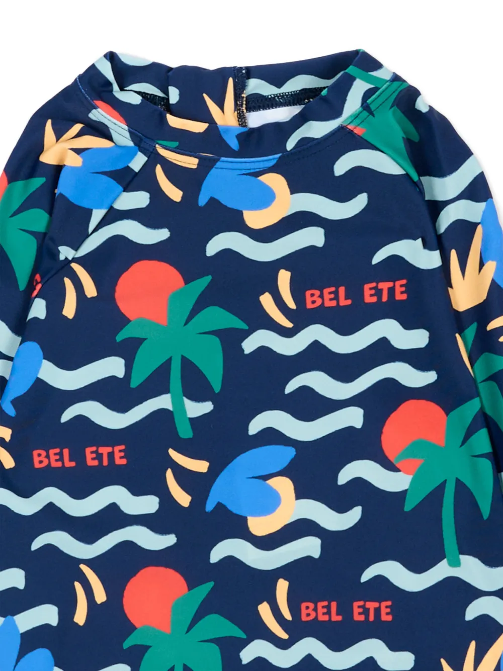 Petit Bateau Zonbescherming met lange mouwen Blauw