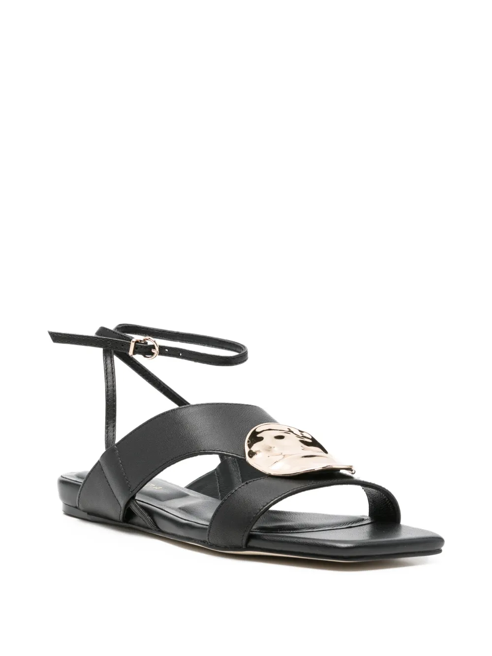  Apepazza Dhalia Buckle Ankle-strap Sandals - Black 