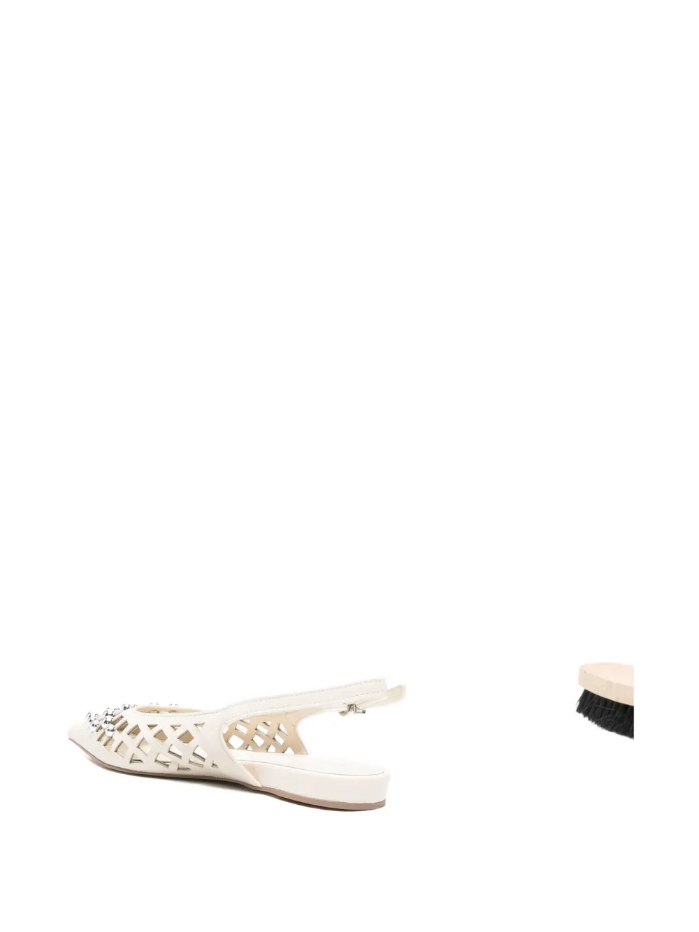 APEPAZZA Petal verfraaide ballerina's Beige