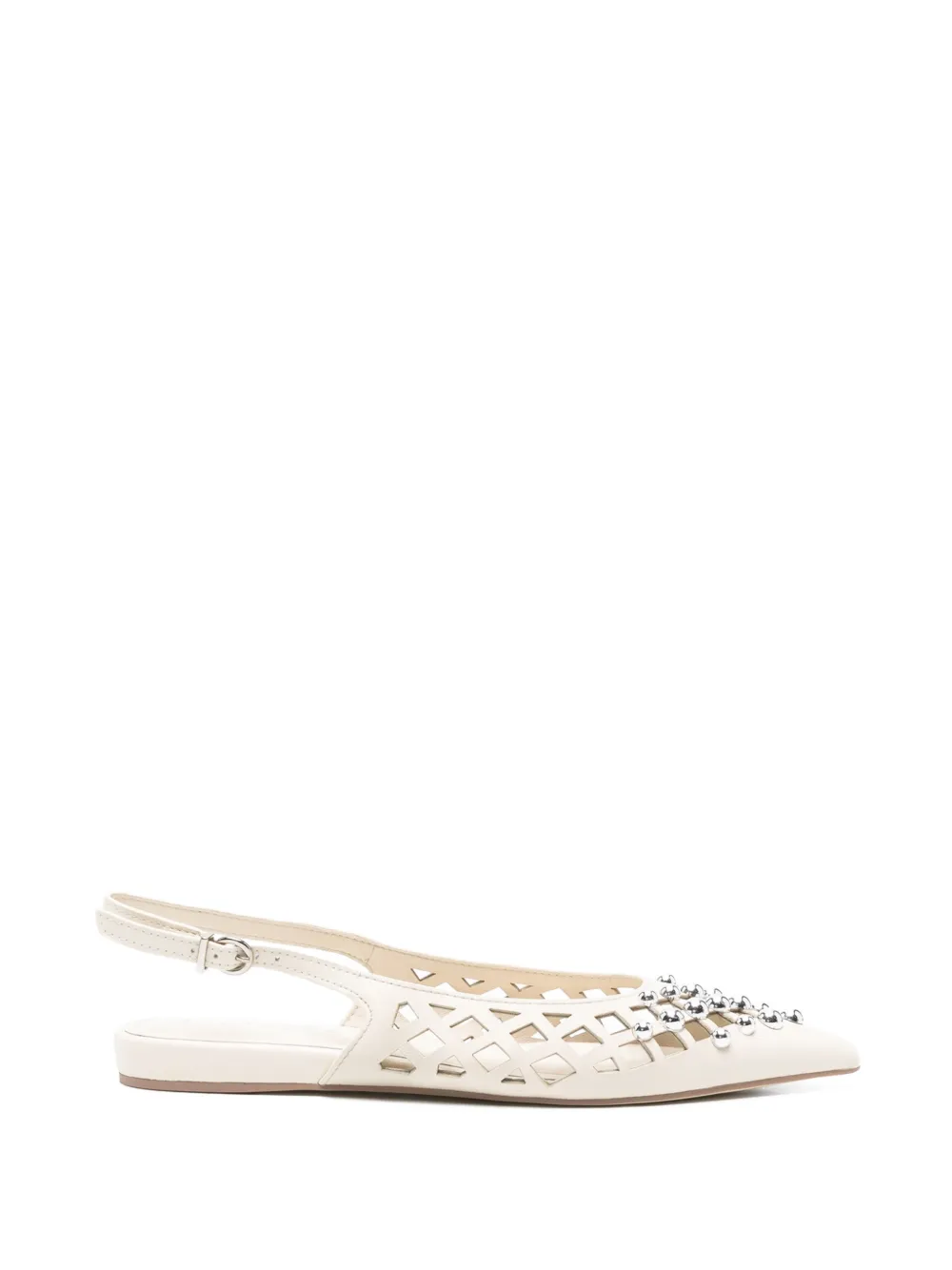 APEPAZZA Petal embellished ballet flats - Toni neutri