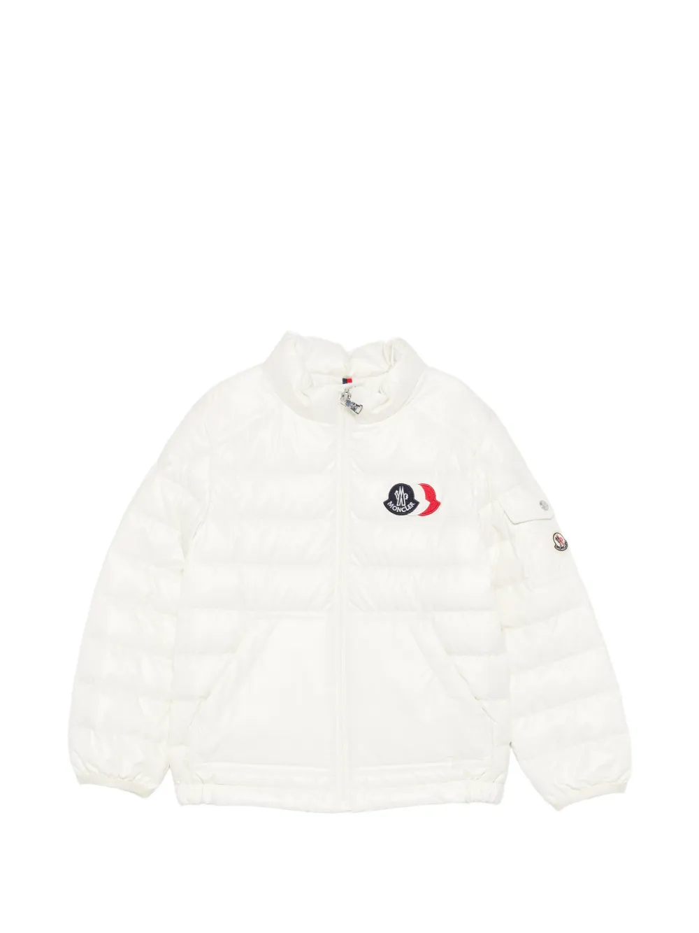 Moncler Enfant Bengi jack met logo-applicatie Wit