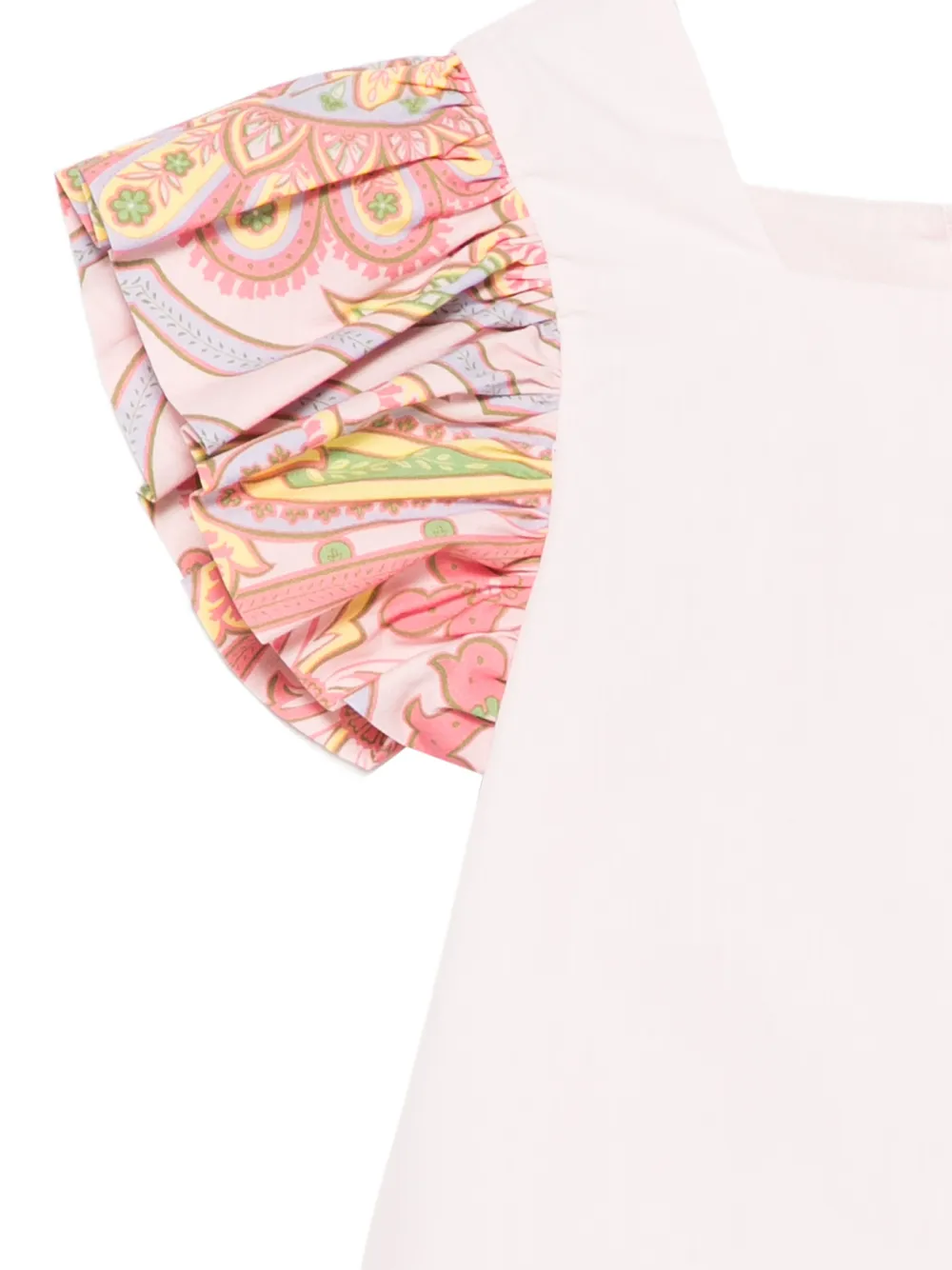  Etro Kids Ruffled Paisley-print Blouse - Pink 