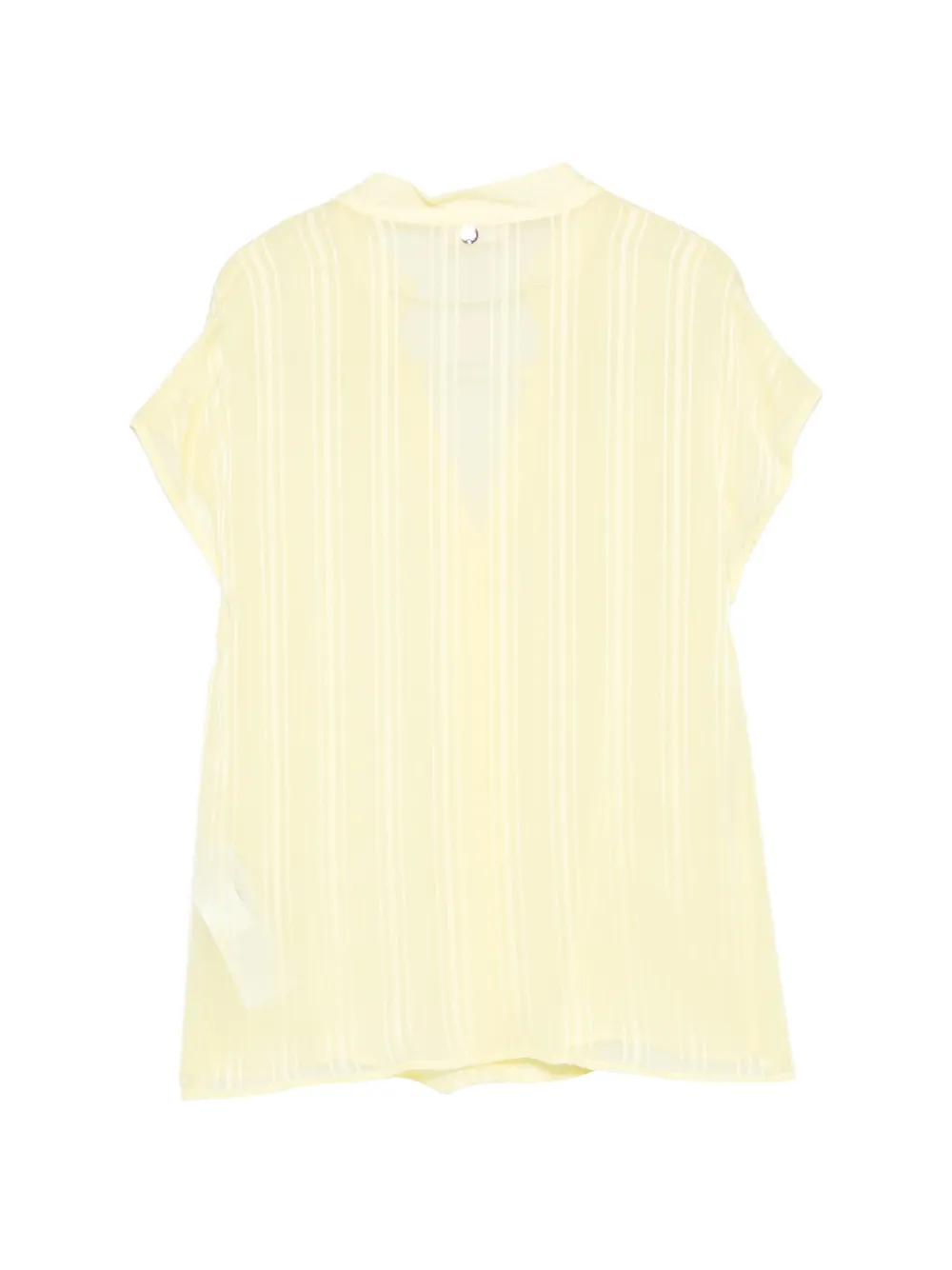  Liu Jo Chain-detail V-neck Top - Yellow 