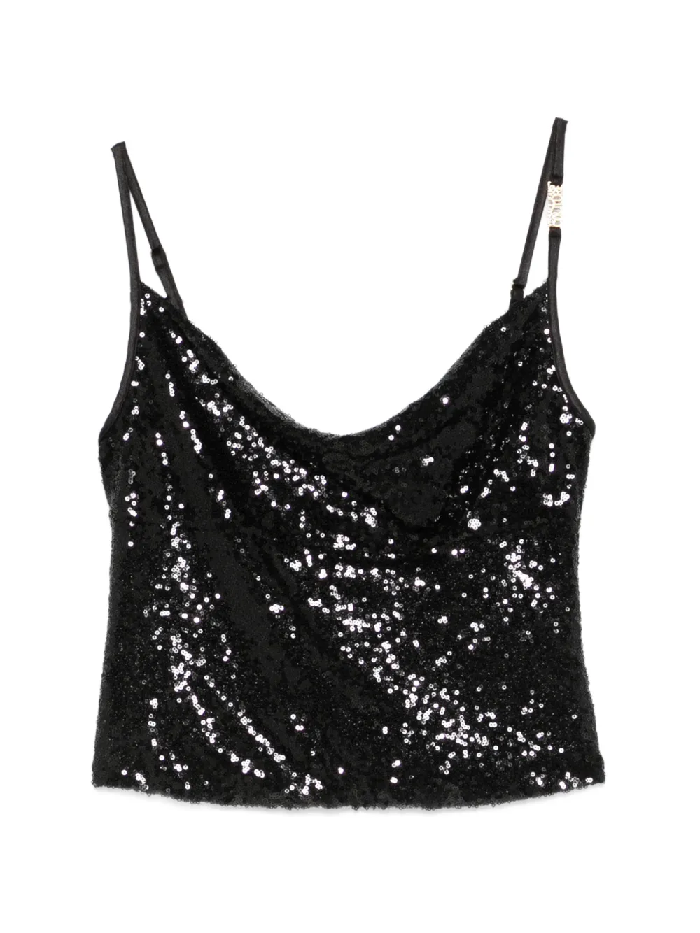 Versace Jeans Couture sequin top - Schwarz