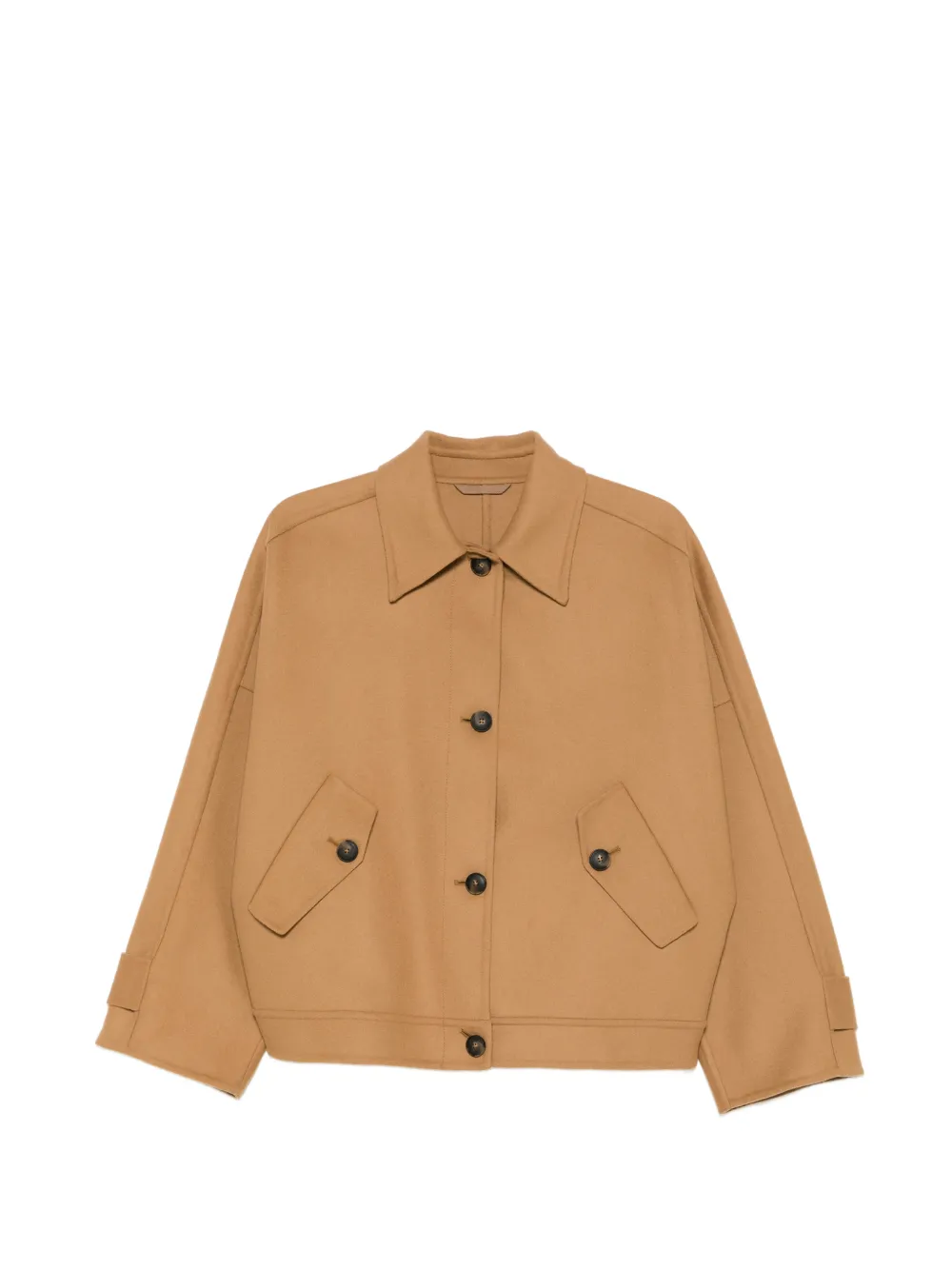 Closed flap-pocket buttoned jacket - Toni neutri