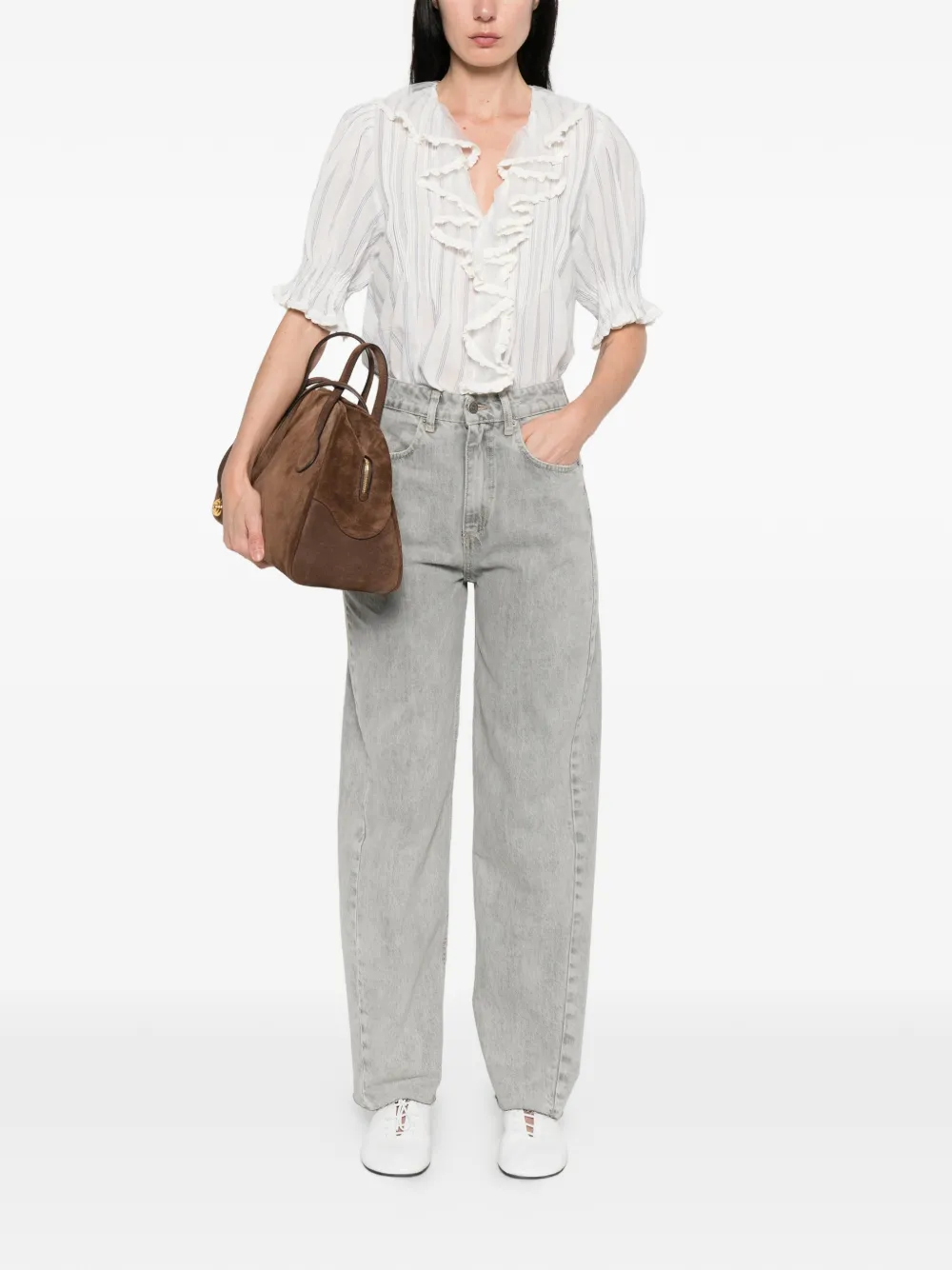  Vicolo Denim Trousers - Grey 