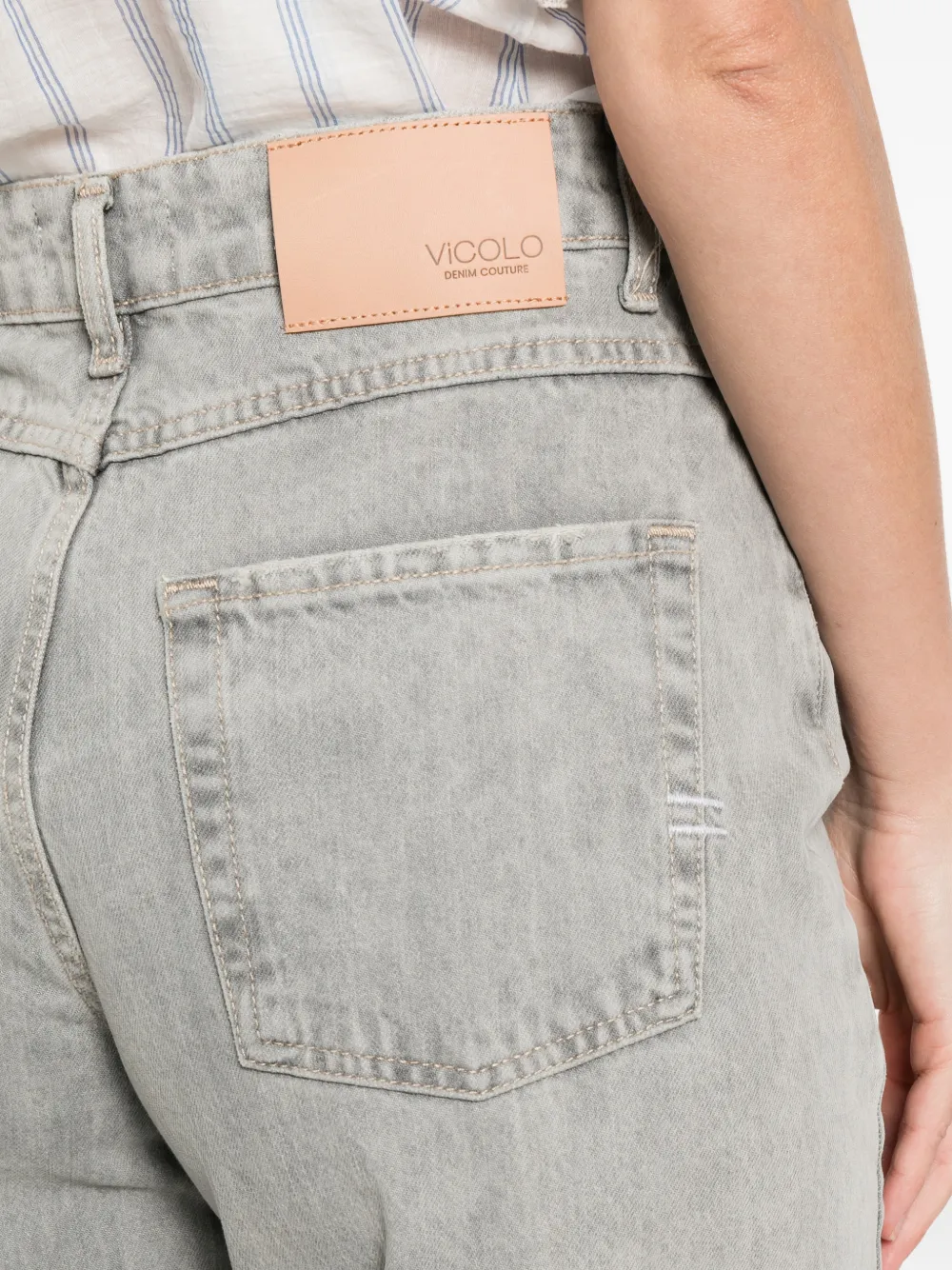 VICOLO Denim broek Grijs