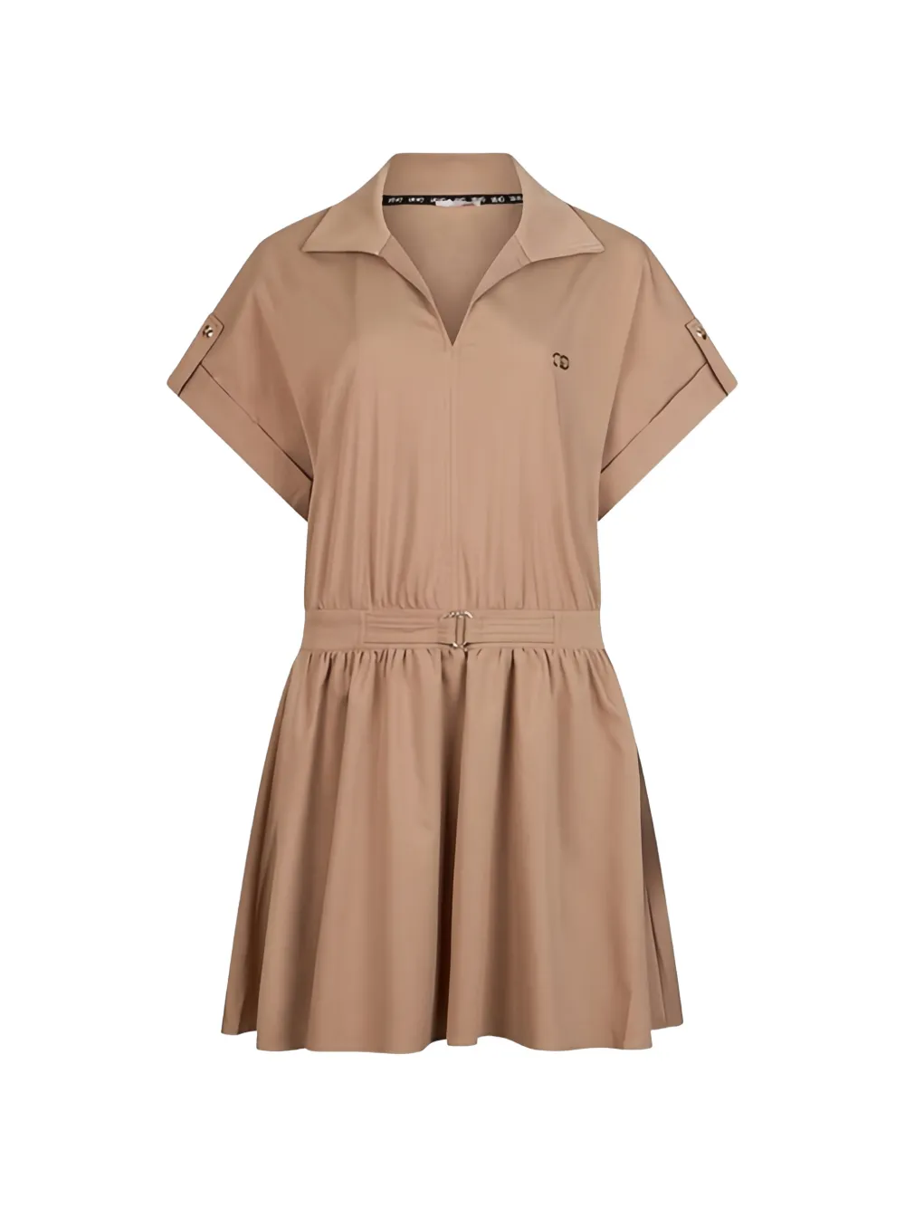 LIU JO collared mini dress - Toni neutri