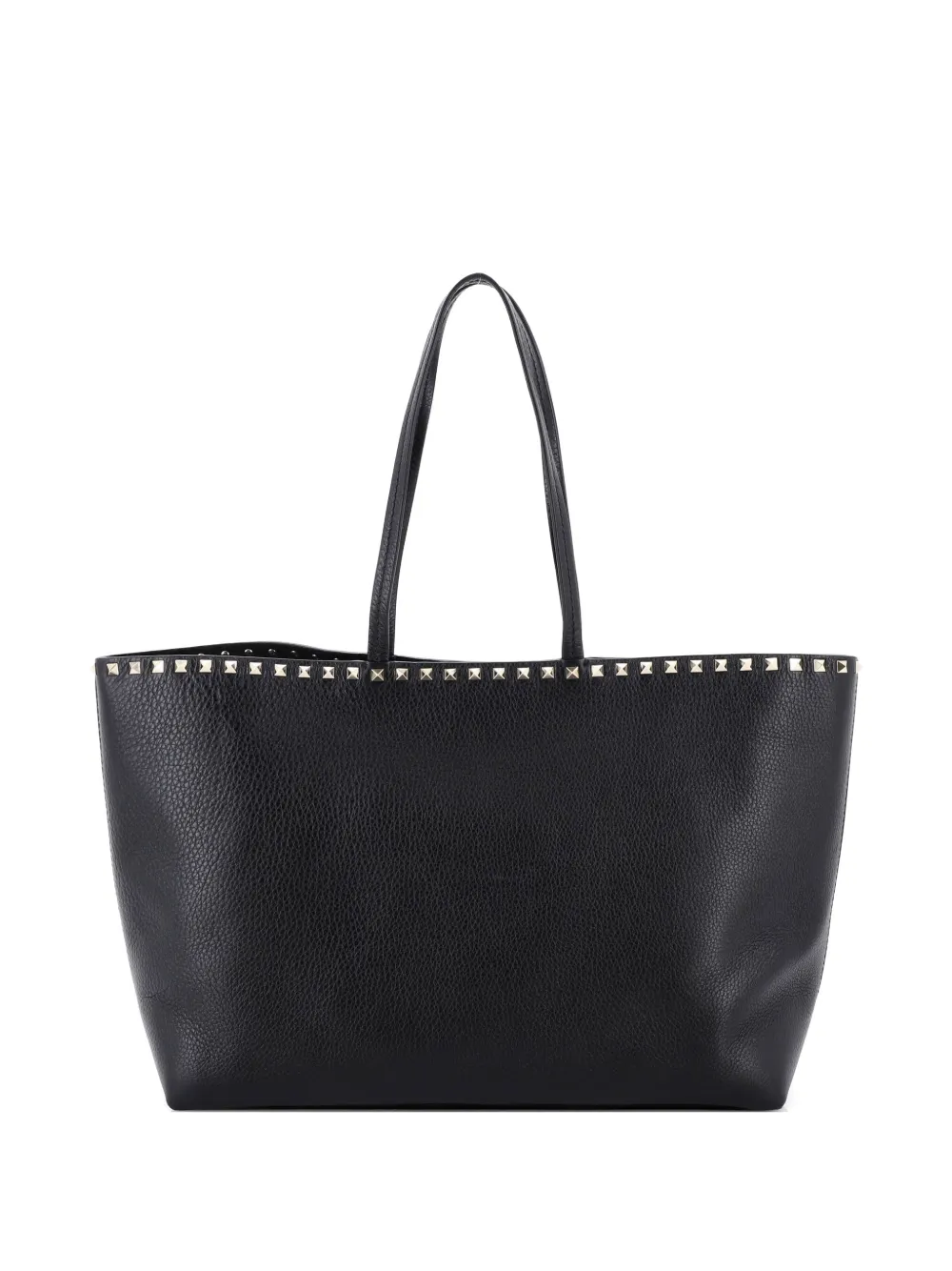 Valentino Garavani Pre-Owned Rockstud Shopper Leather Large tote bag - Nero