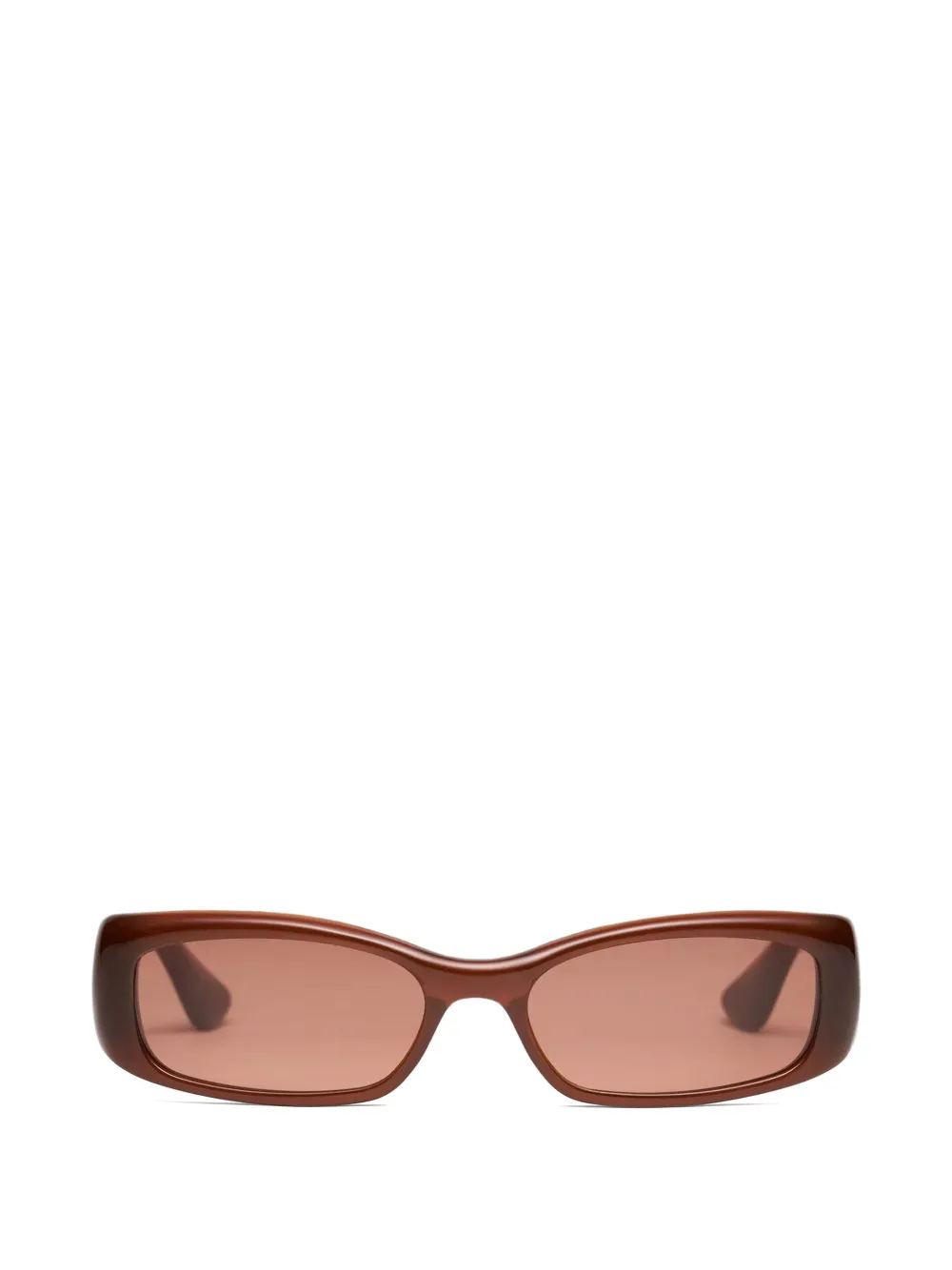 Port Tanger Leila rectangle-frame sunglasses - Braun