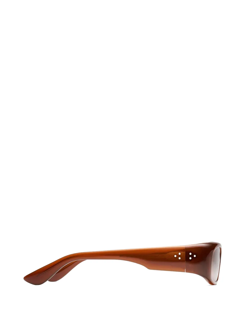  Port Tanger Leila Rectangle-frame Sunglasses - Brown 