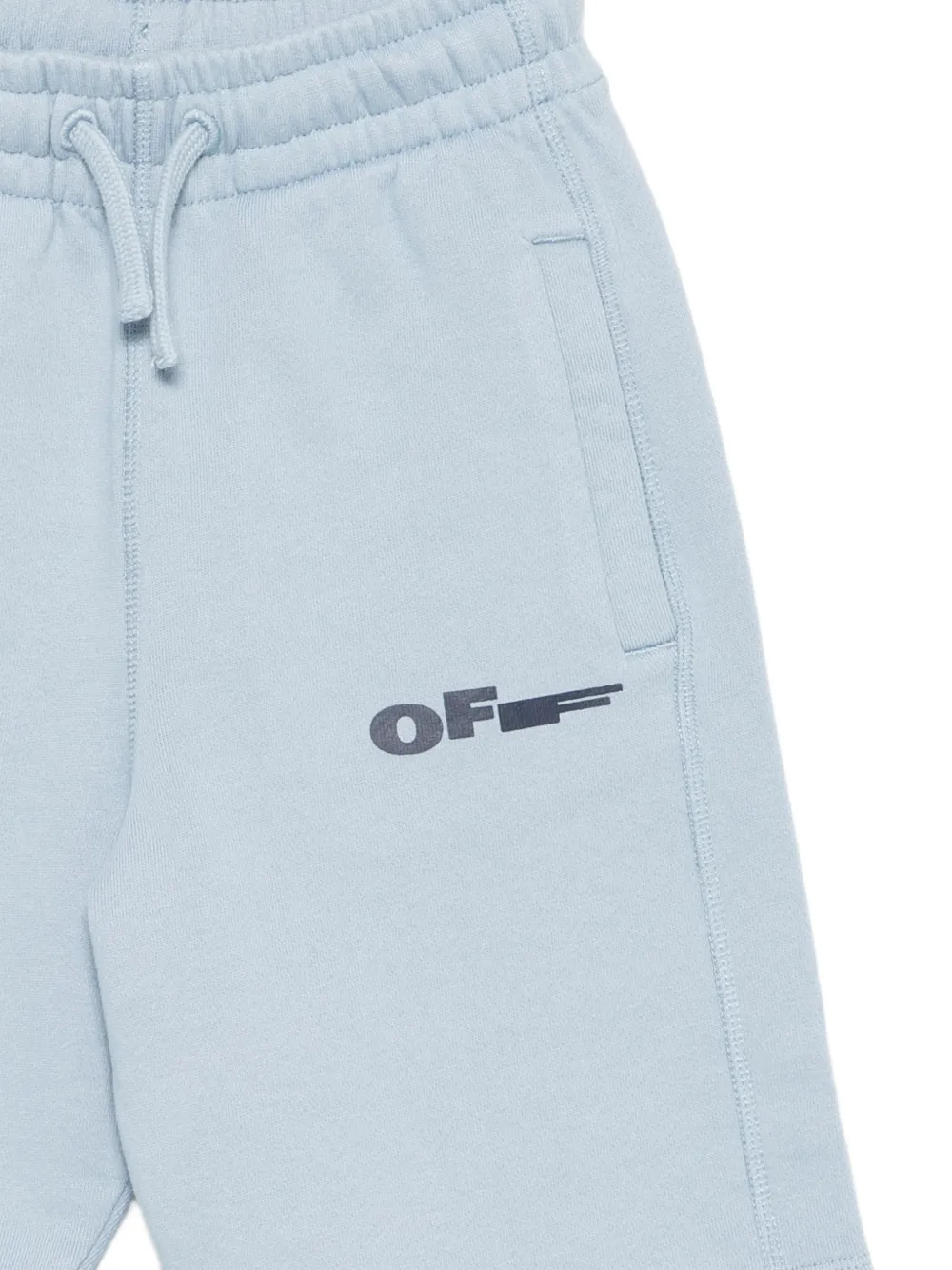  Off-white Kids Drawstring Shorts - Blue 