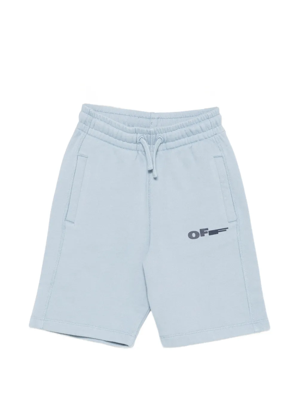 Off-White Kids drawstring shorts - Blu
