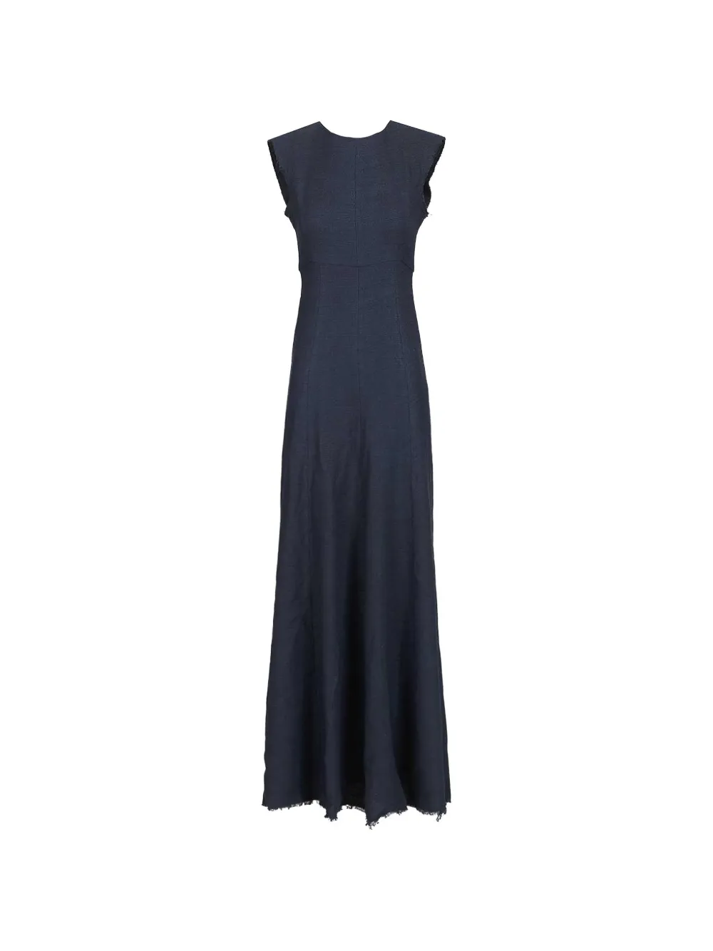 Seafarer Frayed Maxi Dress In Blue