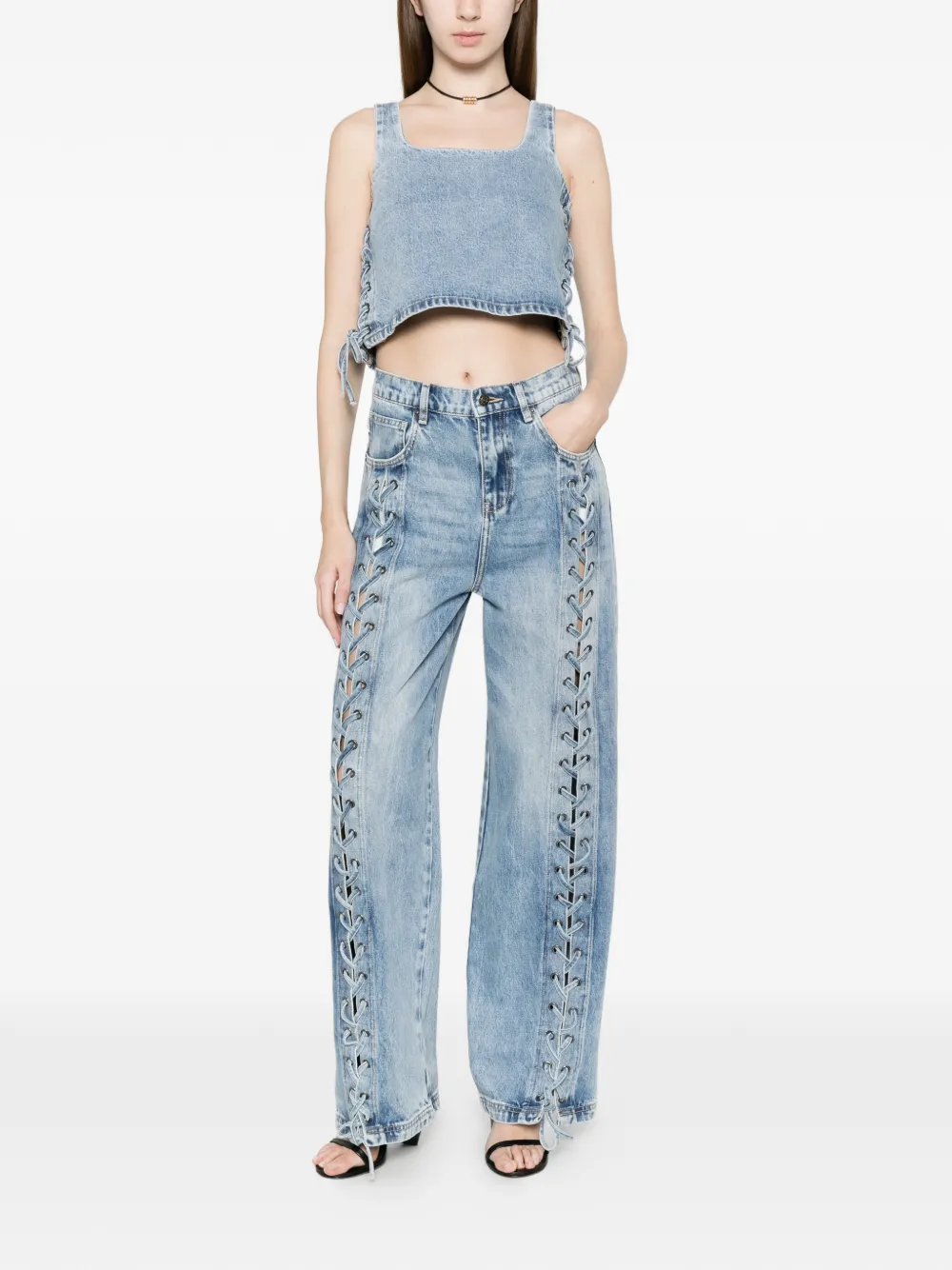  Vicolo Clelia Tie-side Top - Blue 