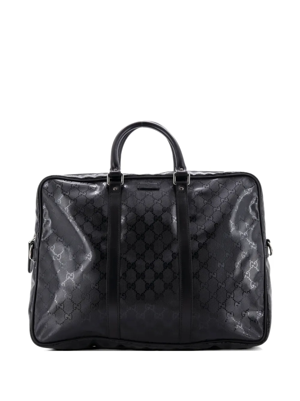 Gucci Pre-Owned Convertible Briefcase GG Imprime Large business bag - Black