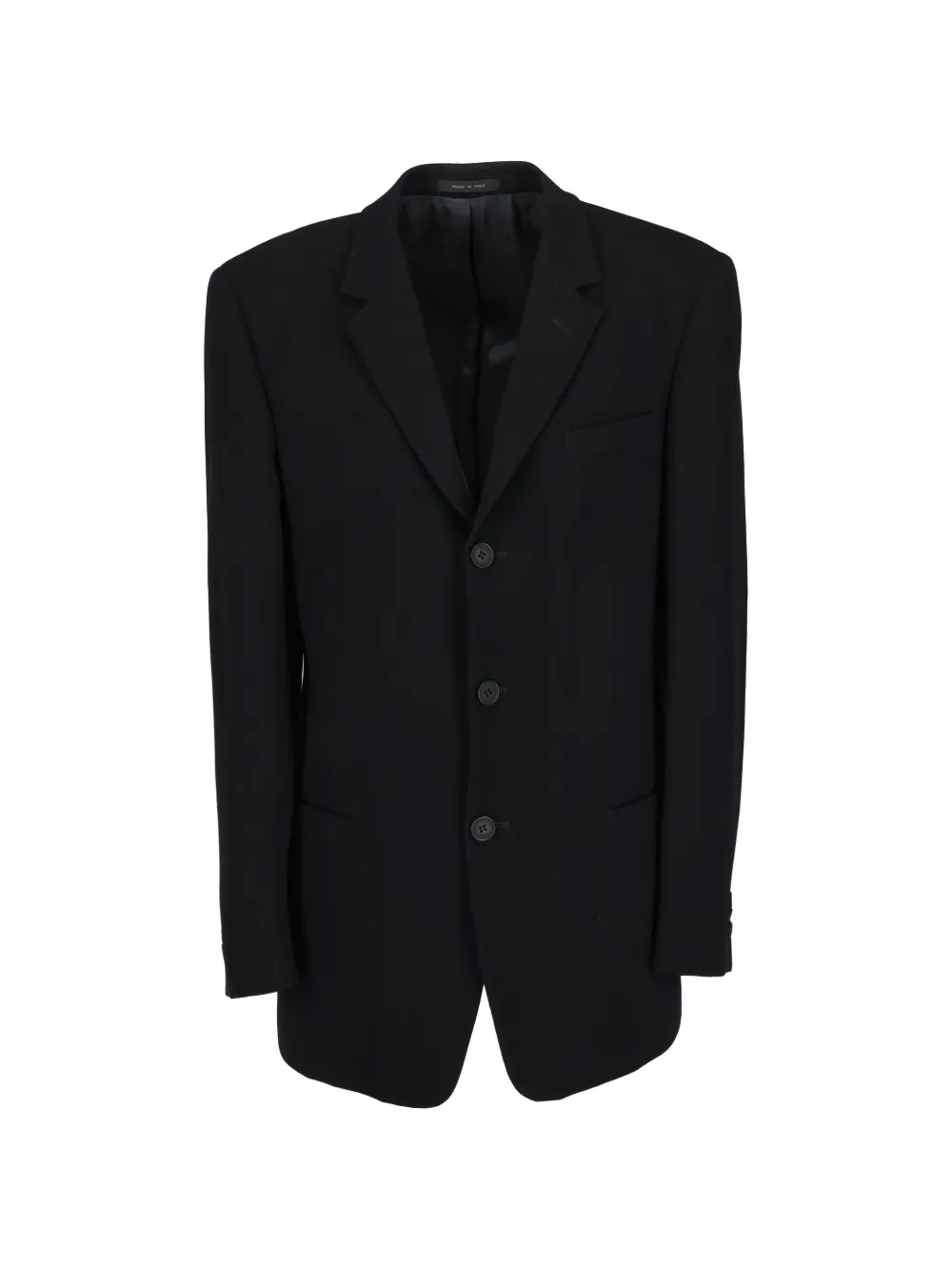 Emporio Armani Pre-Owned wool blazer - Nero