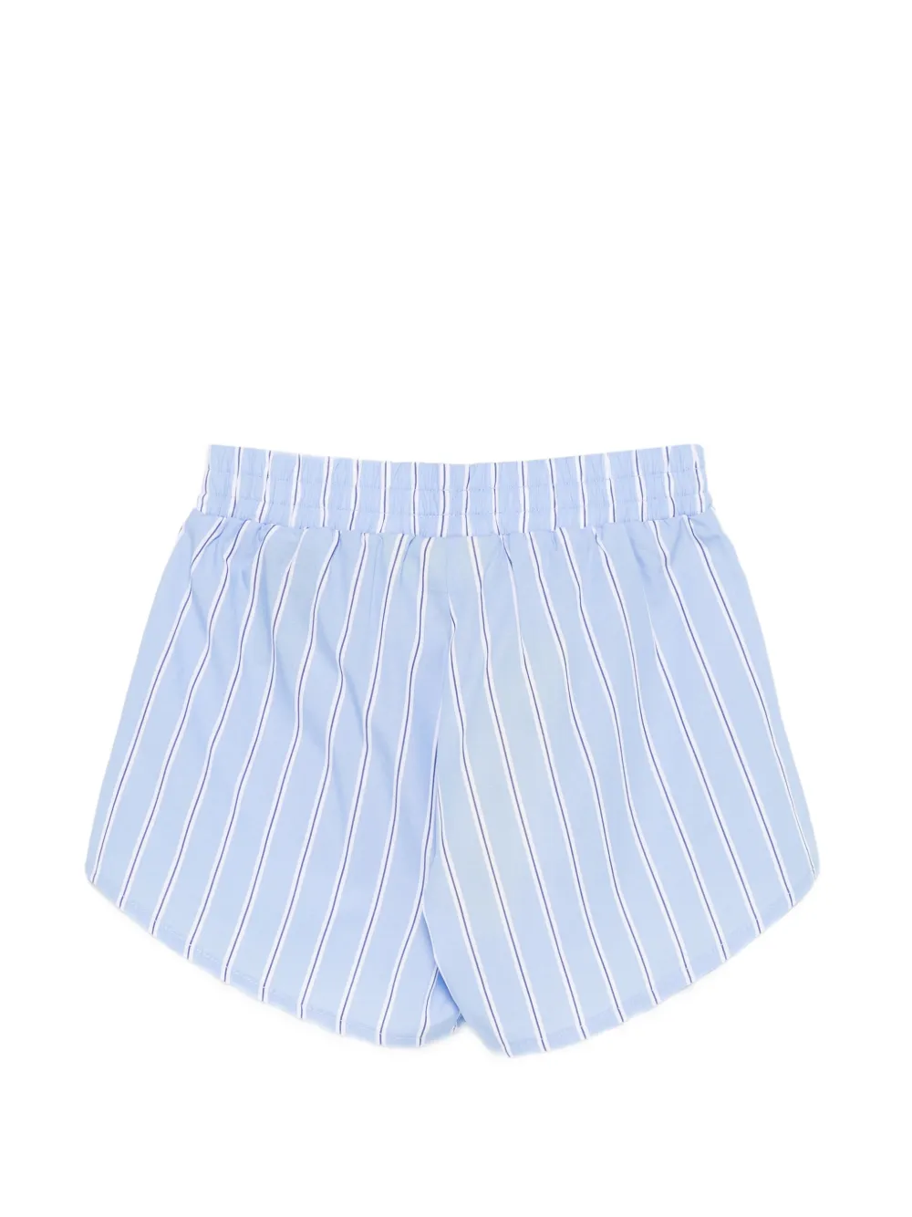  Off-white Kids Striped Elasticated-waistband Shorts - Blue 