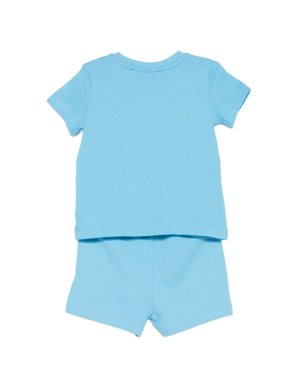  Msgm Kids Logo-detail Shorts Set - Blue 
