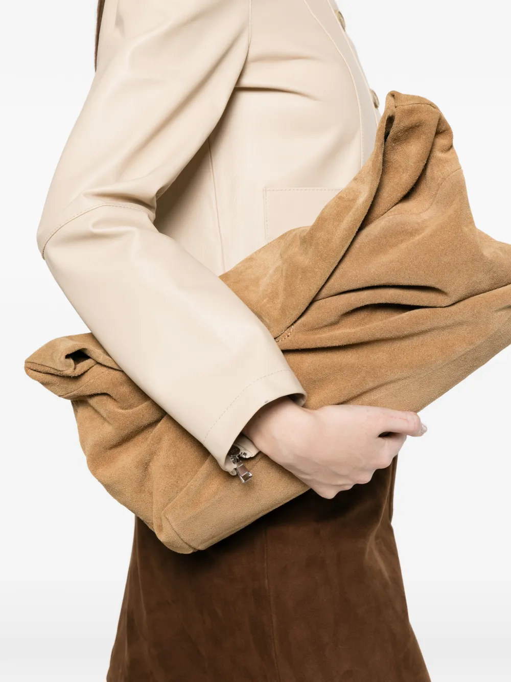 VICOLO foldover clutch bag - Toni neutri