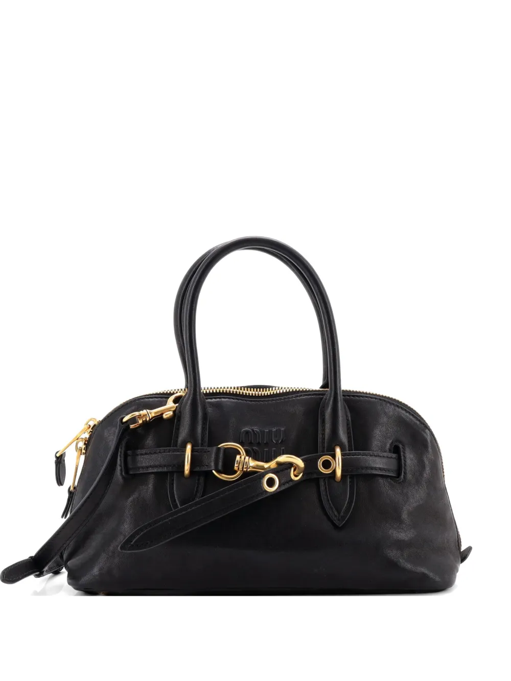 Miu Miu Pre-Owned Aventure Top Handle Bag Leather Regular satchel - Nero