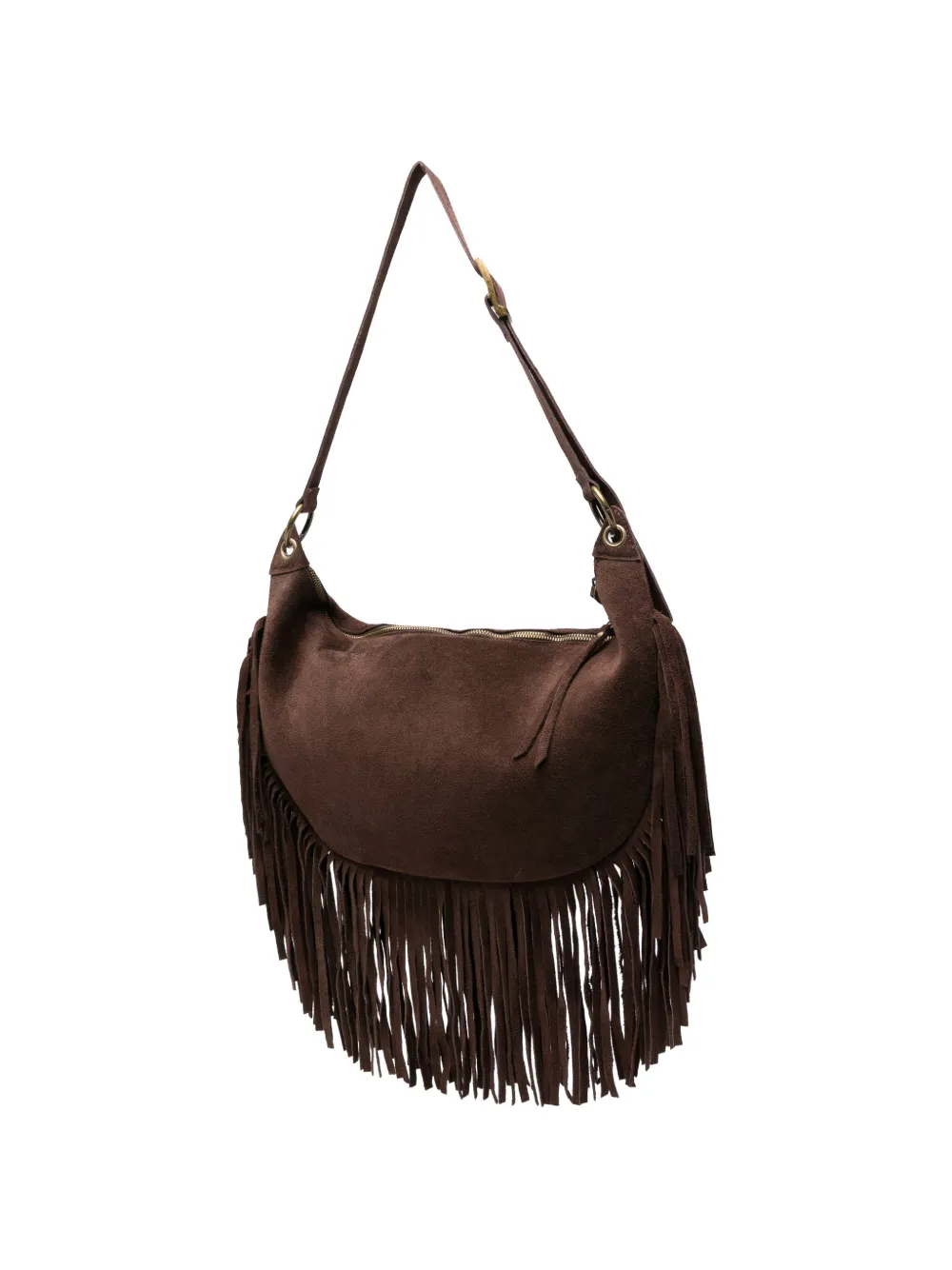  Vicolo Fringe Shoulder Bag - Brown 